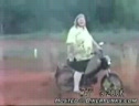 Fat Dude On Moped