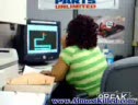 Woman Scared Out Of Her Seat